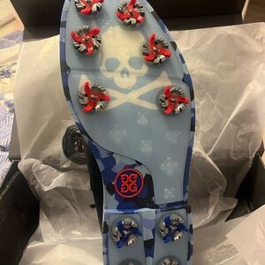 Gfore golf shoes size 11 navy with camo and spikes NWT
